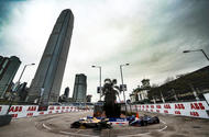 Formula E André Lotterer and Sam Bird in Hong Kong