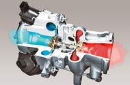 Turbocharger cutaway 