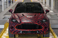 Aston Martin DBX prototype on production line 