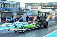 Anita Makela at Santa Pod