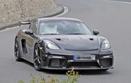 Porsche 718 Cayman GT4 RS spyshot front