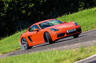 Porsche 718 Cayman cornering