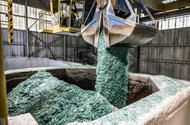 recycled glass processing