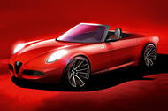 Alfa Romeo sports car Autocar render