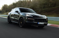 porsche cayenne turbo gt on nurburgring