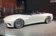 Genesis X convertible concept on display in los angeles 2