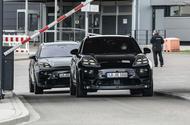 Porsche Macan EV leaving factory