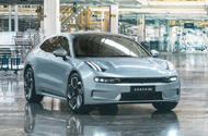 Zeekr 001 front quarter factory 2022