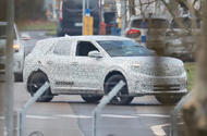 Ford electric SUV prototype front quarter 2023