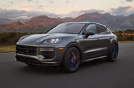 Porsche Cayenne coupe front three quarteer