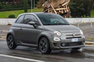 Fiat 500 front three quarter grey