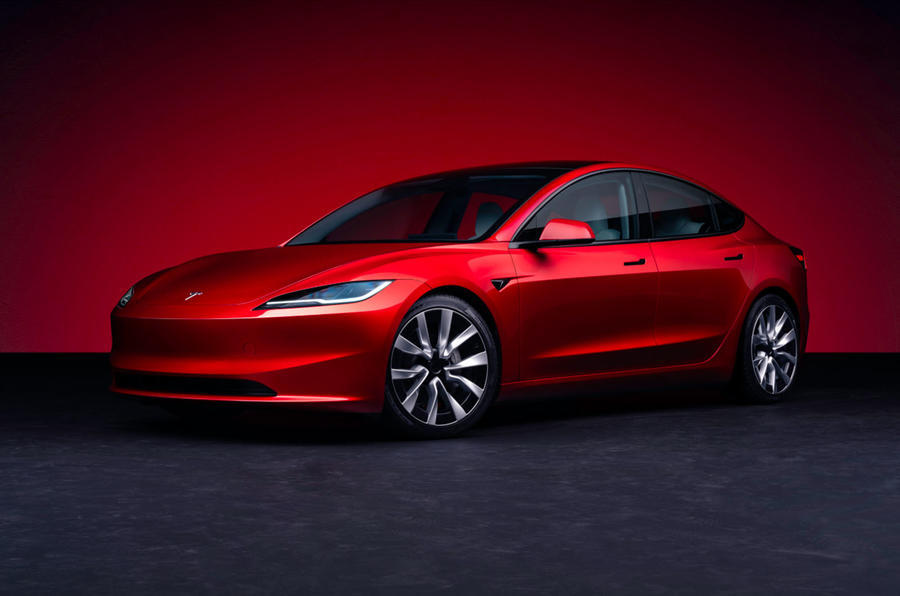 2024 Tesla Model 3 facelift front quarter static