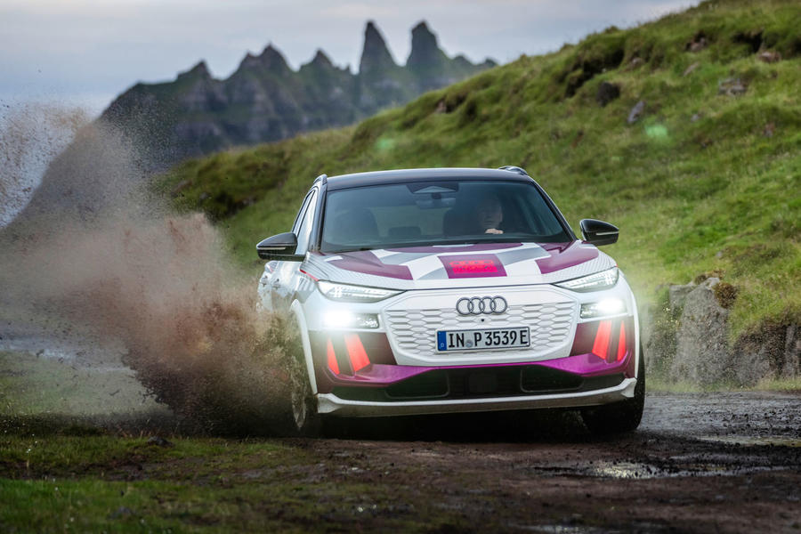 Audi Q6 E-tron 55 prototype front tracking