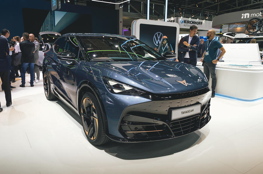 2024 Cupra Tavascan at the Munich motor show – front quarter