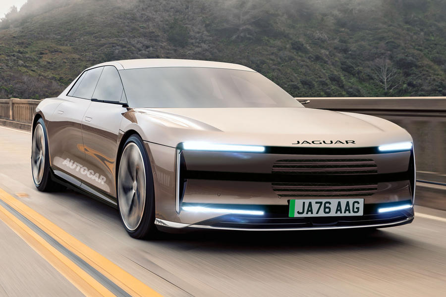 Autocar render of Jaguar's upcoming electric limousine