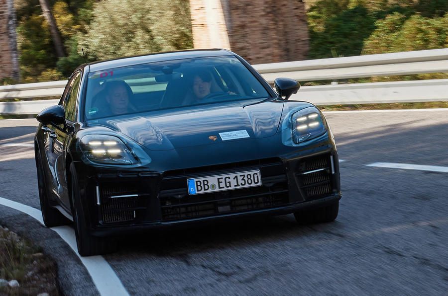 2024 Porsche Panamera prototype front tracking