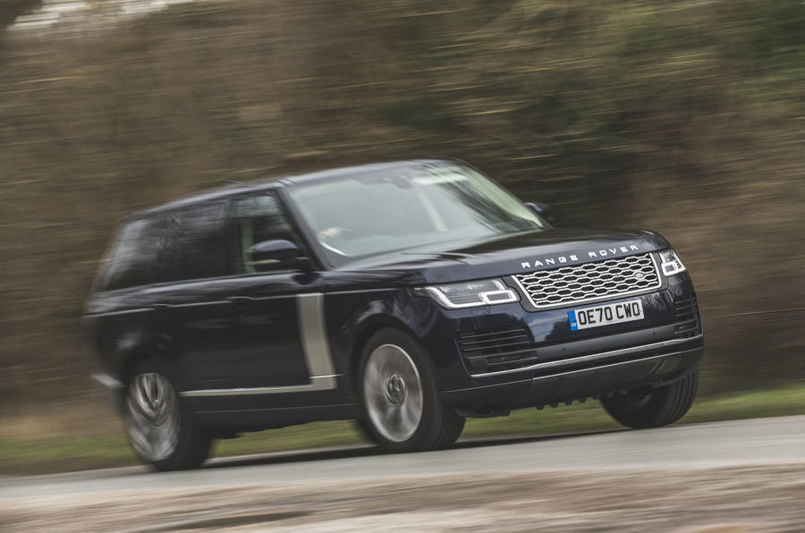 Range Rover front cornering