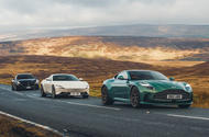 aston martin db12 vs maserati granturismo vs ferrari roma lead