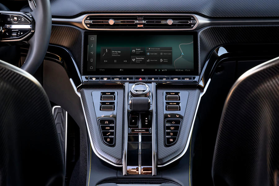 Aston Martin Vantage interior switchgear