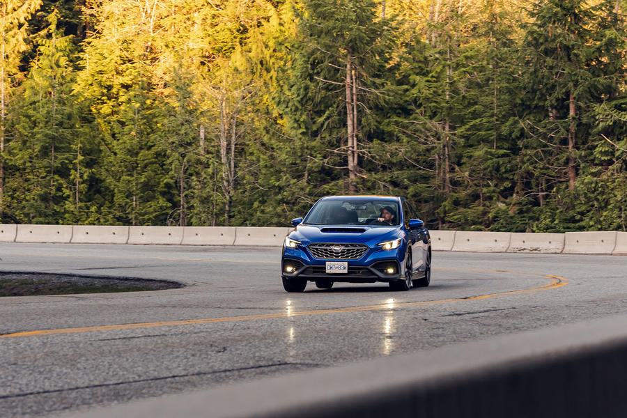 Subaru WRX front cornering