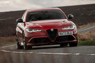 alfa romeo giulia qv review 2024 01 cornering front