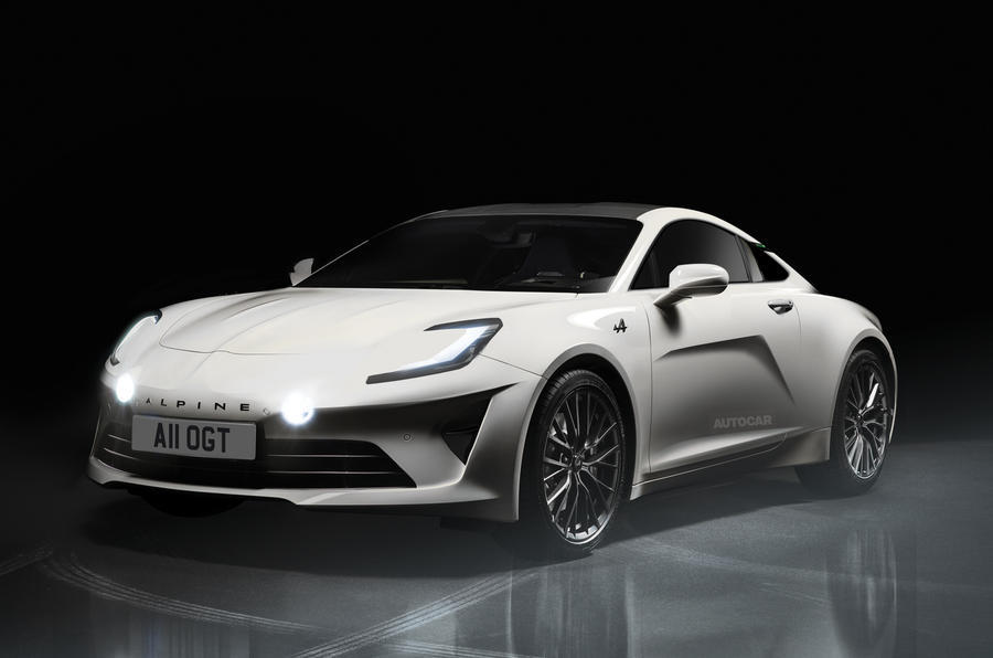 Electric Alpine A110 render – front quarter