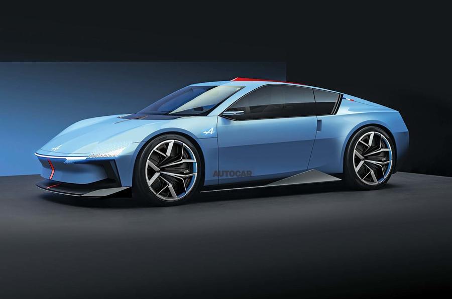 Alpine A310 render – front quarter