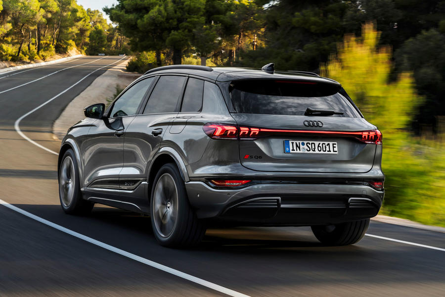 Audi Q6 E-tron rear quarter tracking