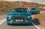 Bentley Flying Spur Rolls Royce Phantom front driving