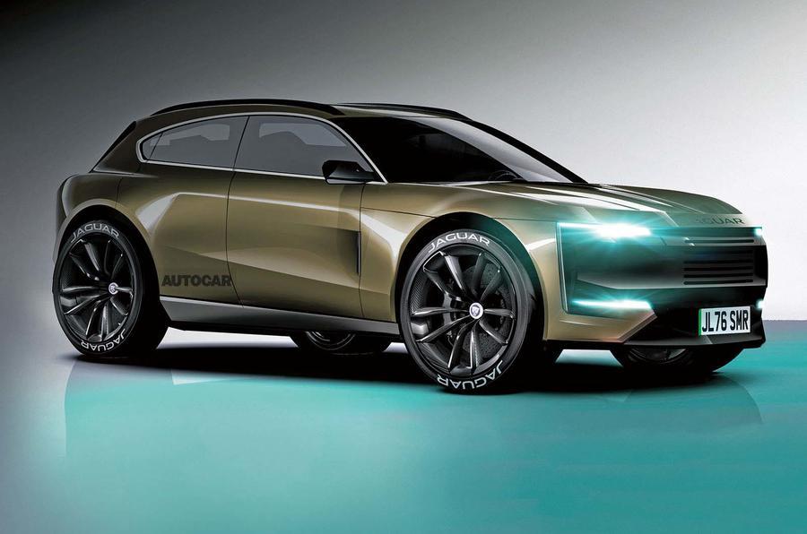 Jaguar electric SUV render – side