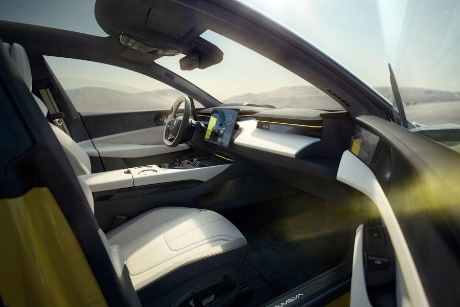 2024 Lotus Emeya interior viewed through front passenger door