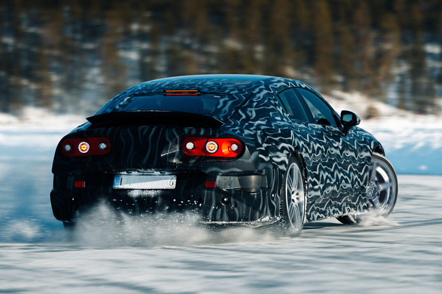 Mercedes AMG.EA prototype sliding on ice – rear