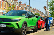 vauxhall mokka electric charging at kerbside