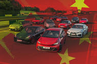 China flag cars