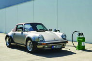 Classic porsche refueling using e fuel