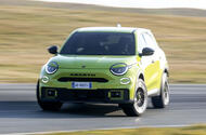 Abarth 600e green track sliding