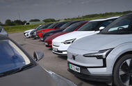 Electric cars at Millbrook proving ground